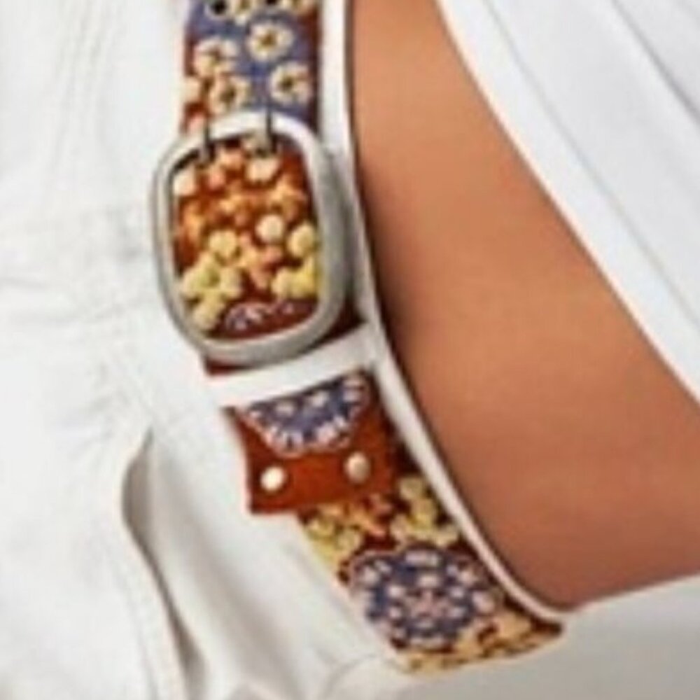 Jenny Krauss Belt EMBRODIERED &Fabric NWT L/XL - Picture 2 of 10